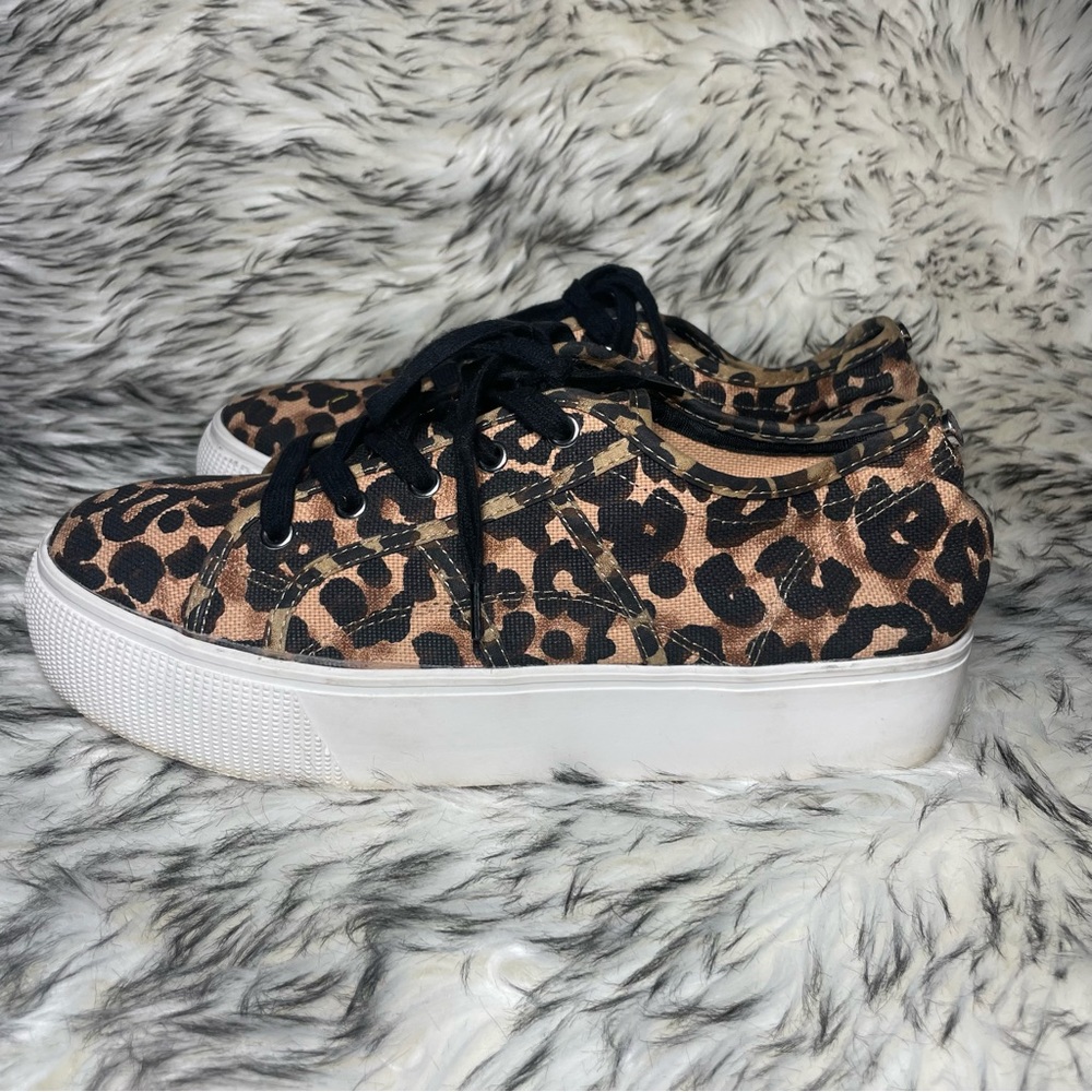 Steve Madden Emmi Leopard Print Women’s Platform … - image 1